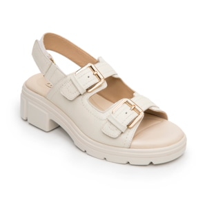 Sandalia Casual Chunky Flexi para Mujer Estilo 133805 Hueso