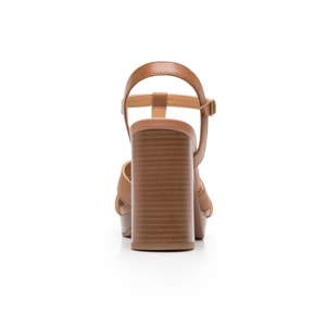 Sandalia Tacón Alto Flexi para Mujer Estilo 134401 Arena