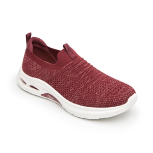 Sneaker Urbano Slip On Flexi para Mujer Estilo 135201 Burgundy