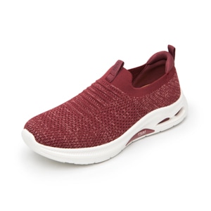 Sneaker Urbano Slip On Flexi para Mujer Estilo 135201 Burgundy