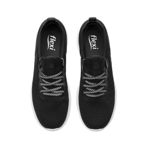 Sneaker Slip On Flexi para Mujer Estilo 135202 Negro