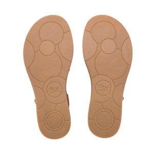 Sandalia De Plataforma Flexi para Mujer Estilo 135302 Tan
