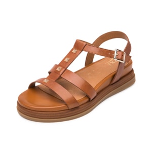 Sandalia De Plataforma Flexi para Mujer Estilo 135302 Tan