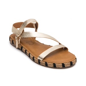 Sandalia Casual Flexi para Mujer Estilo 135701 Dorado