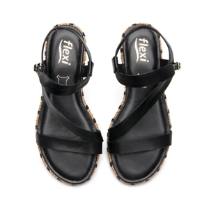 Sandalia Casual Flexi para Mujer Estilo 135701 Negro