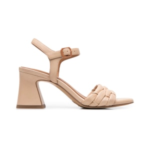 Sandalia Tacón Medio Flexi para Mujer Estilo 136001 Nude