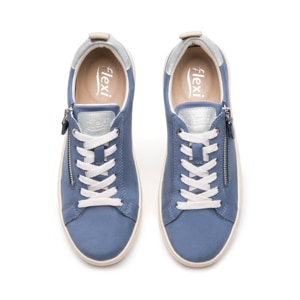 Sneaker Casual Flexi para Mujer Estilo 136101 Azul