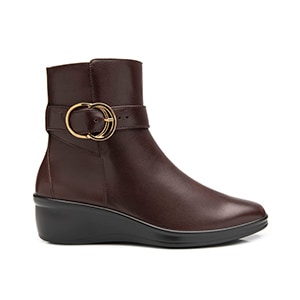 Botín Con Cuña Flexi para Mujer Estilo 136705 Vino