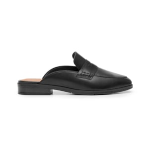 Zueco De Piel Flexi para Mujer con 100% Piel Estilo 137205 Negro