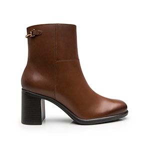Botín De Tacón Alto Flexi para Mujer Estilo 137606 Dark Tan