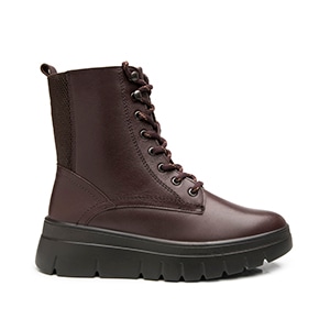 Botín Casual Suela Dentada Flexi para Mujer Estilo 137808 Vino