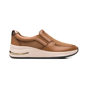 Derby Casual Slip On Flexi para Mujer Estilo 138302 Café