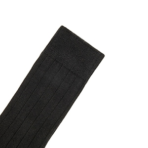 Calcetín Largo Acanalado Flexi para Hombre Estilo 090401 Negro