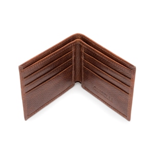 Billetera Quirelli para Hombre con Refuerzo Interno Estilo 070802 Café