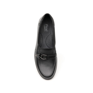 Loafer Con Herraje Flexi para Mujer con Suela de Inyección directa Estilo 18122 Negro
