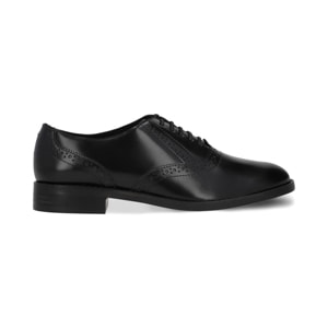 Derby casual en piel color negro Quirelli estilo 301201