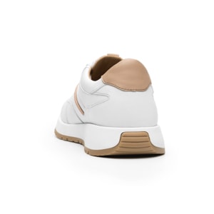 Sneaker Retro Runner Quirelli para Mujer con Biomotion Estilo 303601 Blanco