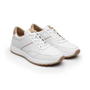 Sneaker Retro Runner Quirelli para Mujer con Biomotion Estilo 303601 Blanco