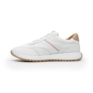 Sneaker Retro Runner Quirelli para Mujer con Biomotion Estilo 303601 Blanco