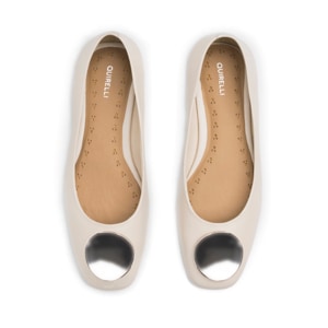 Balerina Casual Quirelli para Mujer Estilo 304704 Latte