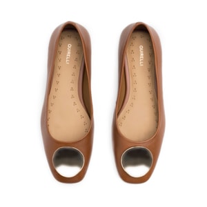 Balerina Casual Quirelli para Mujer Estilo 304704 Tan