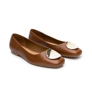 Balerina Casual Quirelli para Mujer Estilo 304704 Tan
