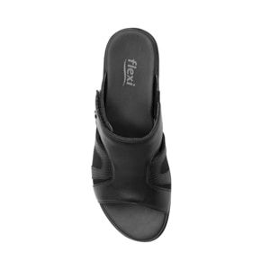 Sandalia Adaptable Al Pie Flexi para Mujer con Piel Extra Suave Estilo 34929 Negro