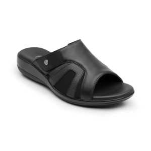 Sandalia Adaptable Al Pie Flexi para Mujer con Piel Extra Suave Estilo 34929 Negro