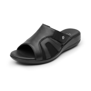 Sandalia Adaptable Al Pie Flexi para Mujer con Piel Extra Suave Estilo 34929 Negro