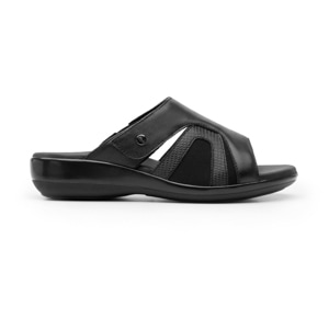 Sandalia Adaptable Al Pie Flexi para Mujer con Piel Extra Suave Estilo 34929 Negro