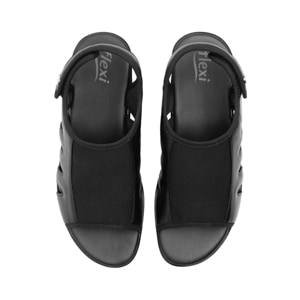 Sandalia Casual Flexi para Mujer con Adaptabilidad Al Pie Estilo 34933 Negro