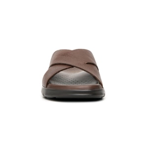 Sandalia Tiras Cruzadas Flexi para Hombre con Recovery Form Estilo 400020 Nogal