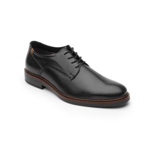 Zapato De Vestir Para Salir Flexi De Tipo Derby Para Hombre - Estilo 400101 Negro
