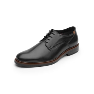 Zapato De Vestir Para Salir Flexi De Tipo Derby Para Hombre - Estilo 400101 Negro
