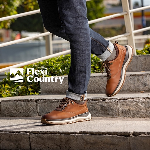 Choclo Outdoor Flexi Country para Hombre con Sistema De Mejor Agarre Estilo 401001 Dark Tan