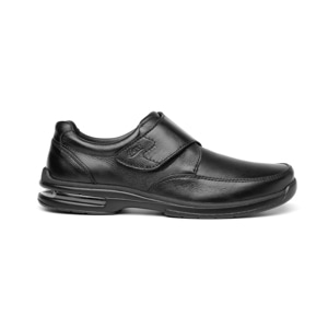 Zapato Casual Para Oficina Flexi Con Velcro Para Hombre - Estilo 402804 Negro