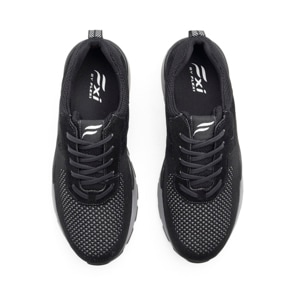 Sneaker Slip On Flexi para Hombre con Suela Extra Ligera Estilo 403701 Negro
