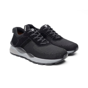 Sneaker Slip On Flexi para Hombre con Suela Extra Ligera Estilo 403701 Negro