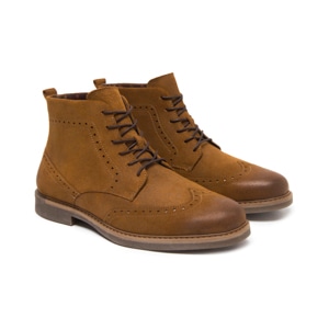 Botín Semivestir Flexi para Hombre Estilo 404612 Camel