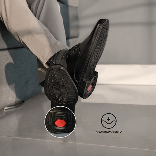 Derby Flexi para Hombre con Walking Soft Estilo 406401 Negro