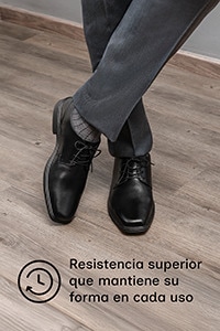 Derby Flexi para Hombre con Walking Soft Estilo 406401 Negro