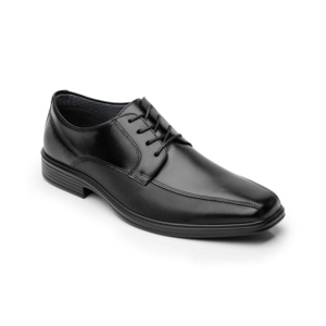 Derby Floreta Liso Flexi para Hombre con Walking Soft Estilo 406402 Negro