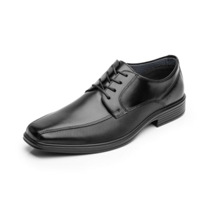 Derby Floreta Liso Flexi para Hombre con Walking Soft Estilo 406402 Negro