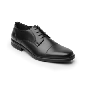 Derby Puntera Liso Flexi para Hombre Estilo 407801 Negro