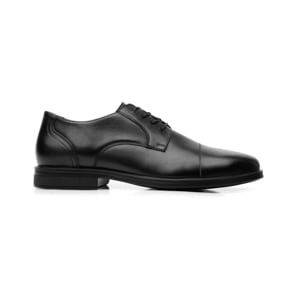 Derby Puntera Liso Flexi para Hombre Estilo 407801 Negro