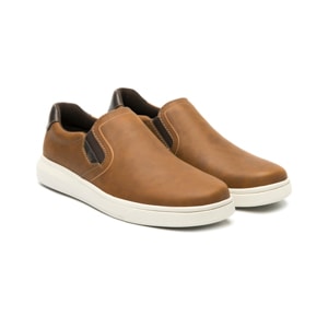 Slip On Casual Flexi para Hombre con Suela Extra Ligera Estilo 415305 Café