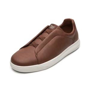 Sneaker Casual Slip On Flexi para Hombre Estilo 415307 Café