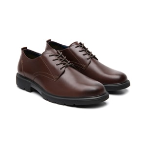 Derby Semivestir Flexi para Hombre con Ligereza Estilo 417005 Nogal