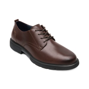 Derby Semivestir Flexi para Hombre con Ligereza Estilo 417005 Nogal