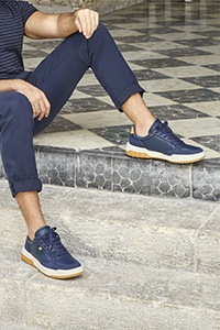 Sneaker Casual Flexi para Hombre con Plantilla Removible Estilo 417501 Azul